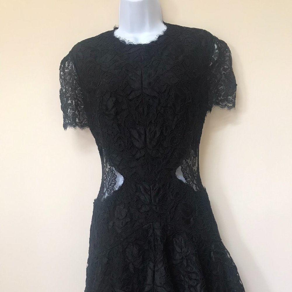 ALEXANDER MCQUEEN Black Lace Dress
